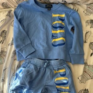 Polo top and shorts 2T flaw